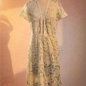 Victoria’s Secret Elegant White Lace Cover Up